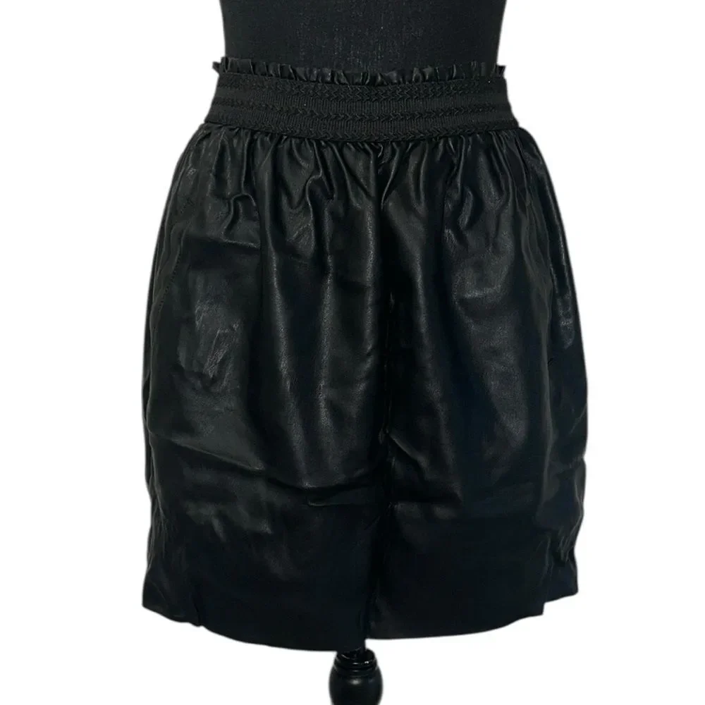 Zara  Black Elastic Waist Skirt(Size Medium)